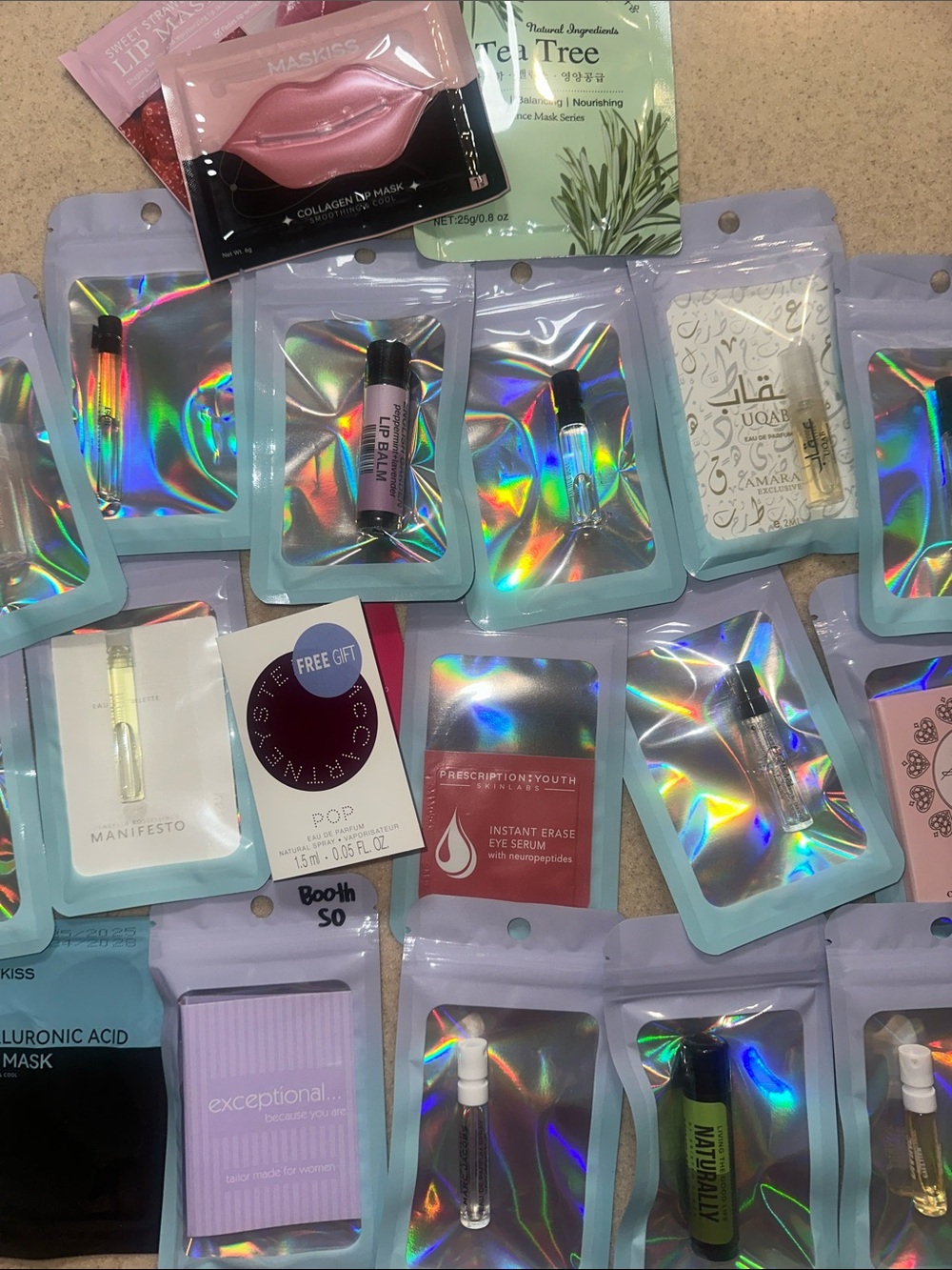 Lot of sample vials